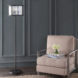 Bevin 63" Metal/Crystal LED Floor Lamp - JONATHAN Y