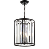 Bevin 12" Metal/Crystal LED Pendant - JONATHAN Y