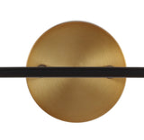 Caleb Brass Vanity Wall Sconce Frosted - JONATHAN Y