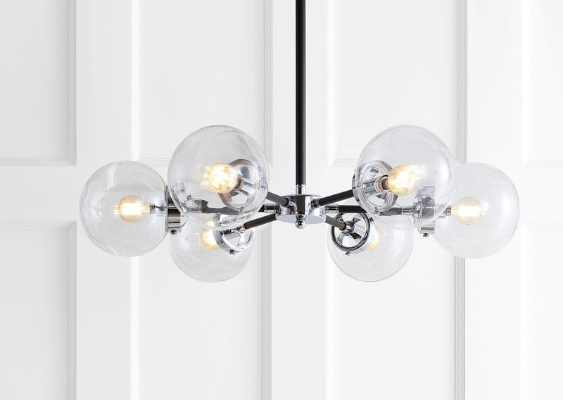 Caleb 28" Brass Cluster Pendant - JONATHAN Y