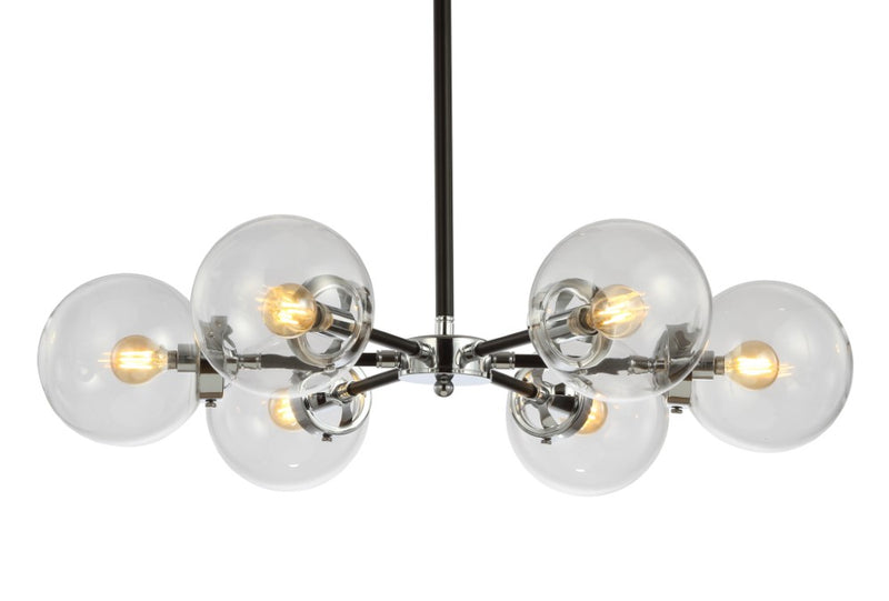 Caleb 28" Brass Cluster Pendant - JONATHAN Y