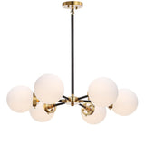 Caleb 28" Brass Cluster Pendant - JONATHAN Y