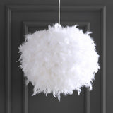 Stork 19" Feather Metal Adjustable LED Pendant - JONATHAN Y