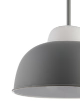 Simon 12" Adjustable Metal/Glass LED Pendant - JONATHAN Y