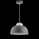 Simon 12" Adjustable Metal/Glass LED Pendant - JONATHAN Y