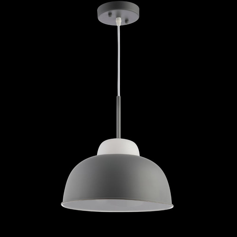 Simon 12" Adjustable Metal/Glass LED Pendant - JONATHAN Y