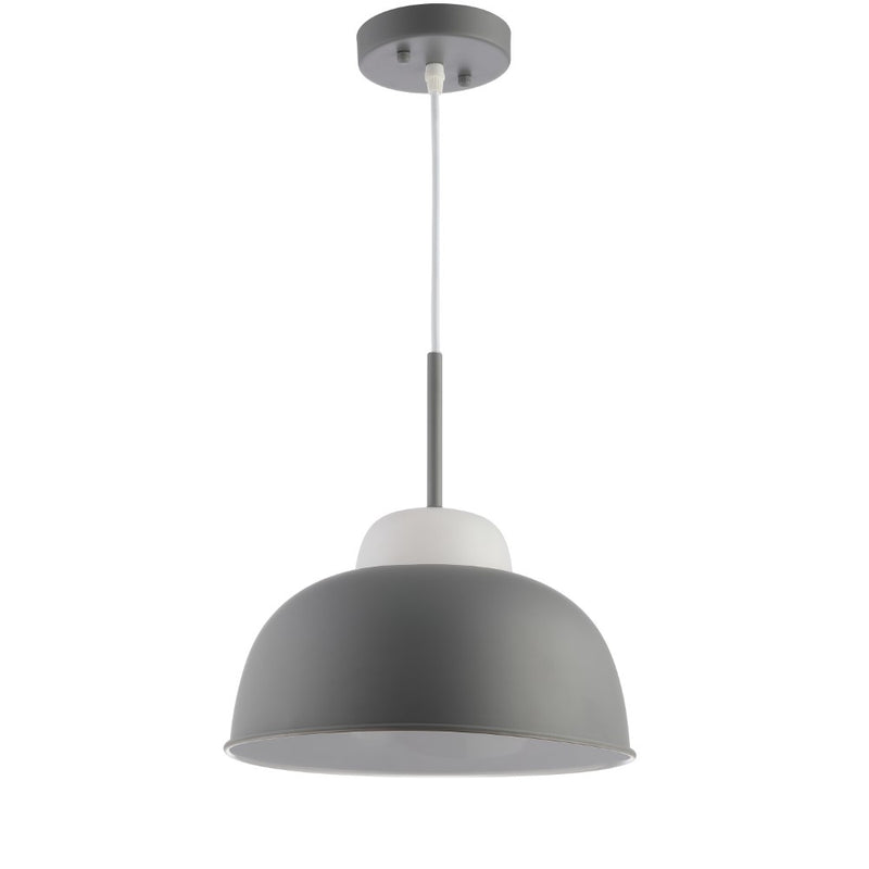 Simon 12" Adjustable Metal/Glass LED Pendant - JONATHAN Y