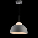 Simon 12" Adjustable Metal/Glass LED Pendant - JONATHAN Y