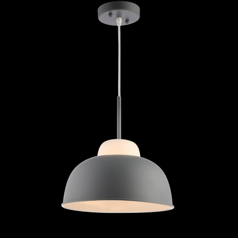 Simon 12" Adjustable Metal/Glass LED Pendant - JONATHAN Y