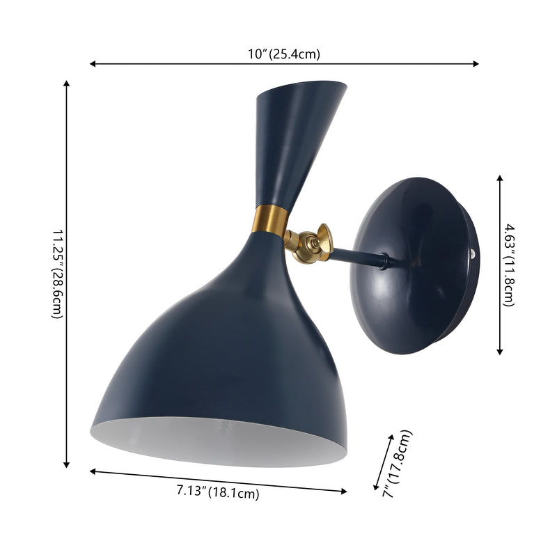 Josef 10" Iron Retro LED Wall Sconce