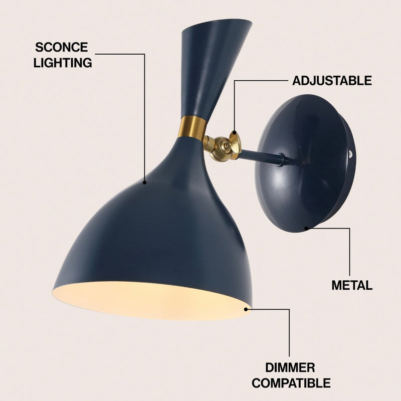 Josef 10" Iron Retro LED Wall Sconce