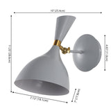 Josef 10" Iron Retro LED Wall Sconce