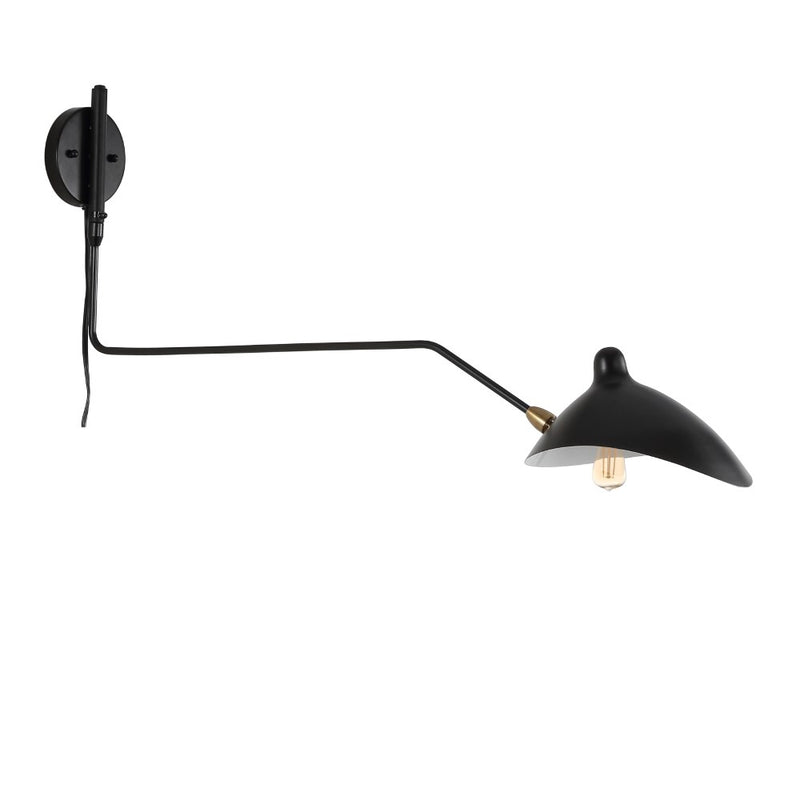 Frank 35" Iron Retro Swing LED Wall Sconce - JONATHAN Y