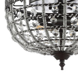 Anita 12.25" Low Ceiling Metal/Acrylic LED Flush Mount - JONATHAN Y