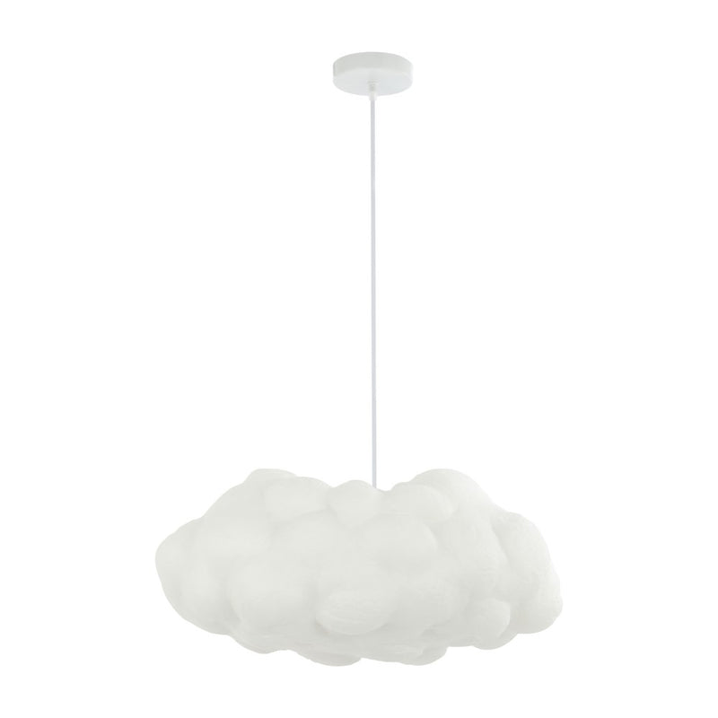 Zephyr 23"  Modern Contemporary Silk LED Cloud Pendant - JONATHAN Y