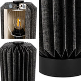 Banks 8.5" Modern Minimalist Paper Pleated Column Accent LED Table Lamp
