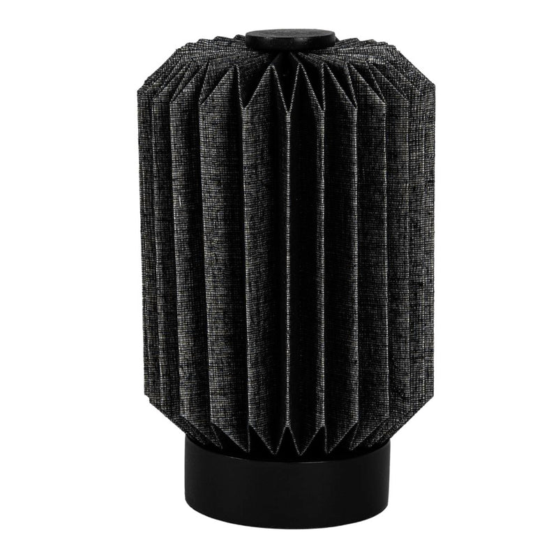 Banks 8.5" Modern Minimalist Paper Pleated Column Accent LED Table Lamp