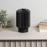 Banks 8.5" Modern Minimalist Paper Pleated Column Accent LED Table Lamp