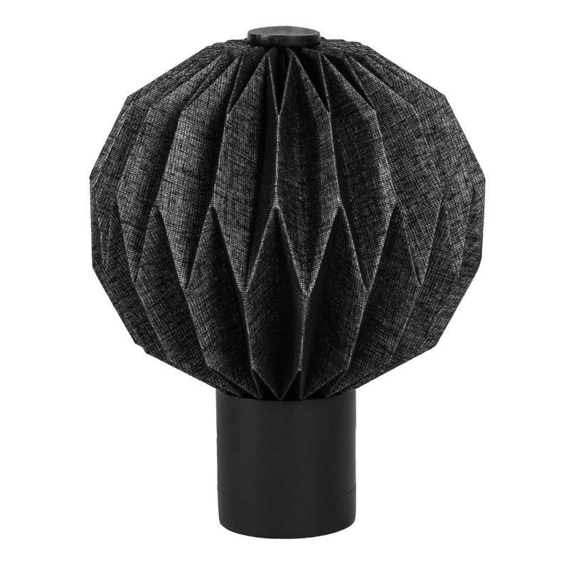 Quincy 11" Modern Minimalist Paper Pleated Orb Accent LED Table Lamp