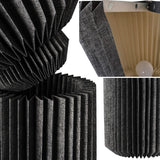 Archer 37" Modern Minimalist Pleated Shade Floor Lamp