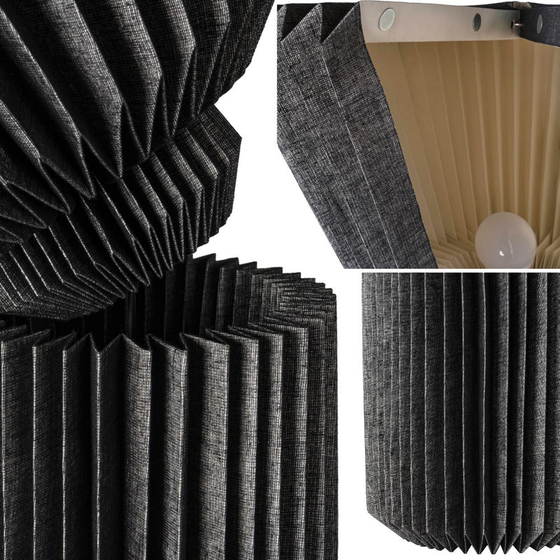 Archer 37" Modern Minimalist Pleated Shade Floor Lamp