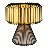 Zelda 12.8" Modern Art Deco Paper Pleated Shade Accent LED Table Lamp