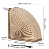 Darla Modern Art Deco Paper Half Pleated Fan LED Table Lamp Natural / 10.6'' – DIM