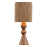 Orbic Taper 23.5" Rustic Cottage Resin/Metal LED Table Lamp with Paper Rope Shade