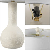 Katee 24.75" Modern Scandinavian Textured Resin/Metal Gourd LED Table Lamp