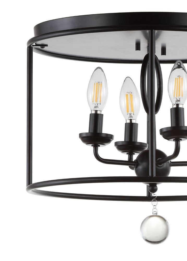 Alma 16" Metal LED Flush Mount - JONATHAN Y