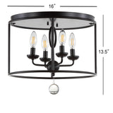 Alma 16" Metal LED Flush Mount - JONATHAN Y