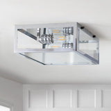 Grayson 12" Metal/Glass LED Flush Mount - JONATHAN Y