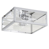 Grayson 12" Metal/Glass LED Flush Mount - JONATHAN Y