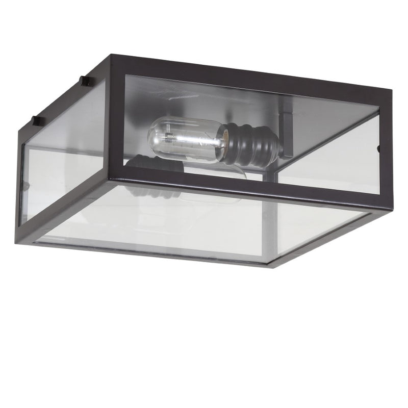 Grayson 12" Metal/Glass LED Flush Mount - JONATHAN Y
