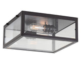 Grayson 12" Metal/Glass LED Flush Mount - JONATHAN Y