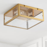 Grayson 12" Metal/Glass LED Flush Mount - JONATHAN Y