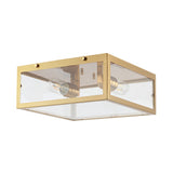 Grayson 12" Metal/Glass LED Flush Mount - JONATHAN Y