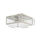 Grayson 12" Metal/Glass LED Flush Mount