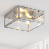Grayson 12" Metal/Glass LED Flush Mount - JONATHAN Y