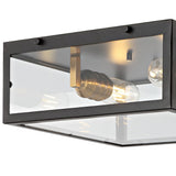 Grayson 12" Metal/Glass LED Flush Mount