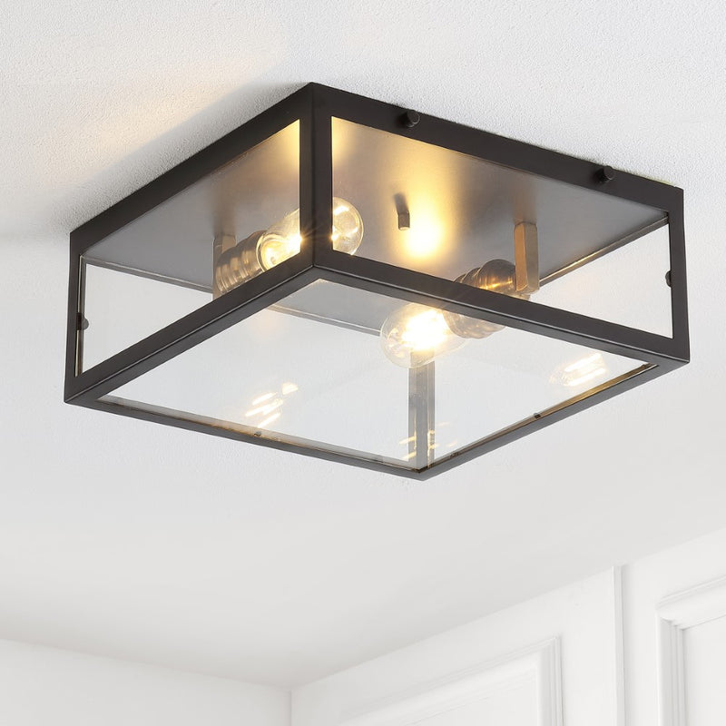 Grayson 12" Metal/Glass LED Flush Mount