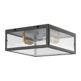 Grayson 12" Metal/Glass LED Flush Mount