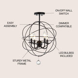 Alma 12" Metal LED Flush Mount - JONATHAN Y