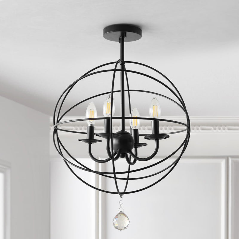 Alma 12" Metal LED Flush Mount - JONATHAN Y