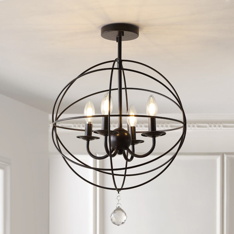 Alma 12" Metal LED Flush Mount - JONATHAN Y