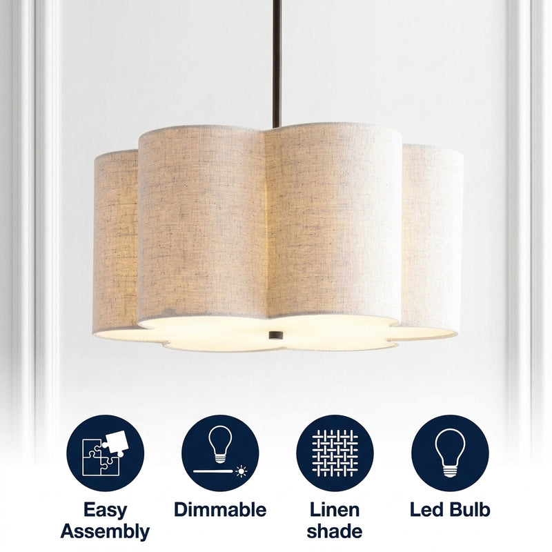 Heather 20" Adjustable Metal LED Pendant Oil Rubbed Bronze – ICONS