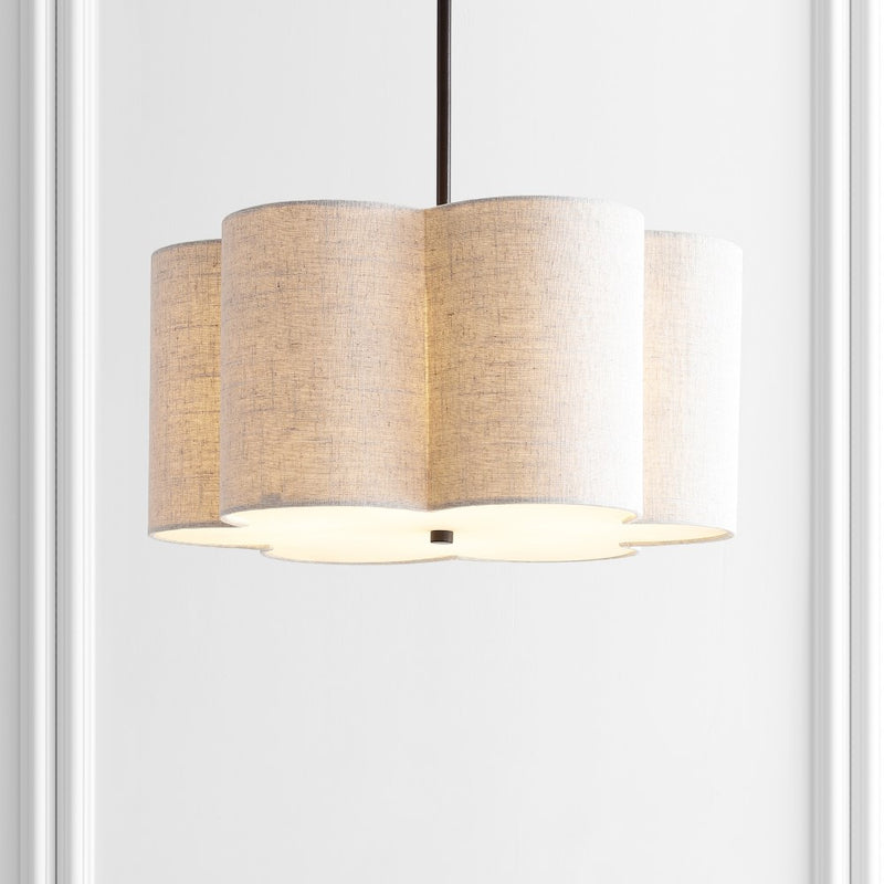 Heather 20" Adjustable Metal LED Pendant - JONATHAN Y