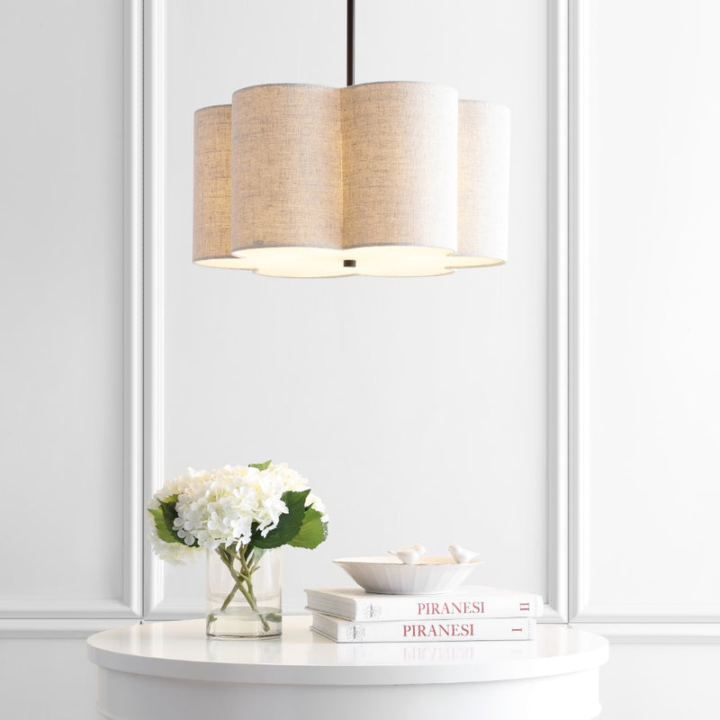 Heather 20" Adjustable Metal LED Pendant - JONATHAN Y