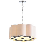Coquille 20" Adjustable Scalloped Shade Metal LED Pendant - JONATHAN Y
