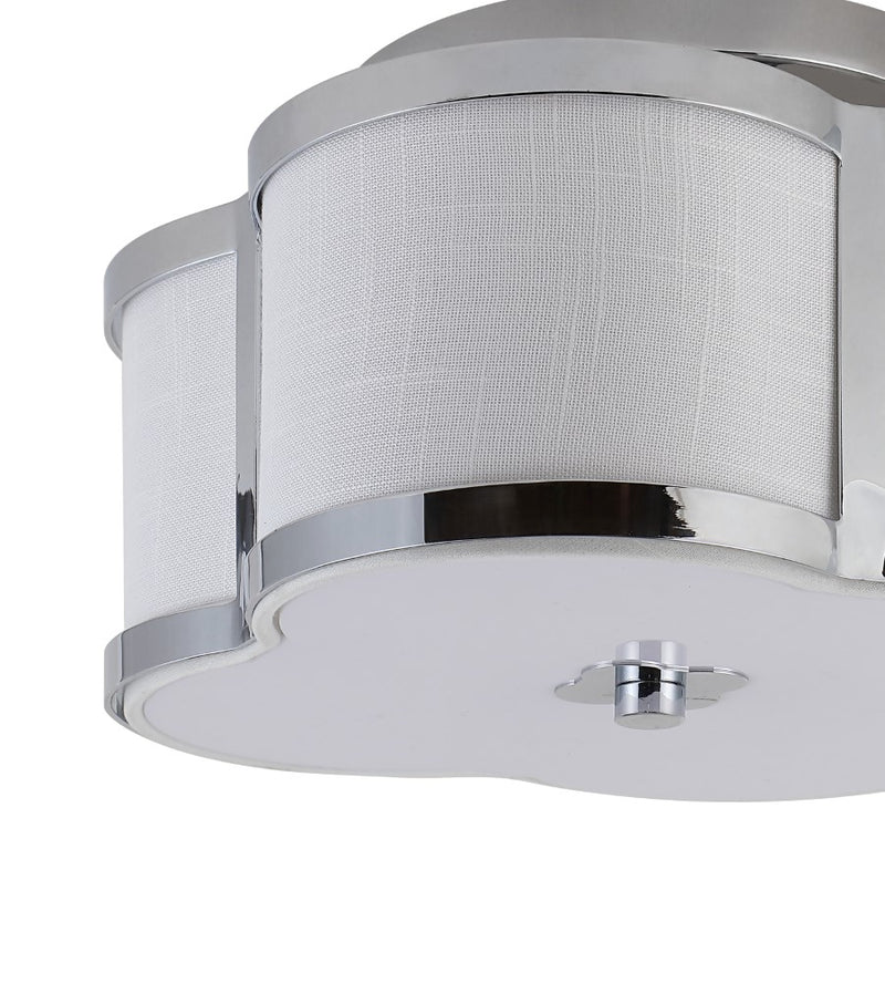 Quatrefoil Scalloped Shade Metal Classic Glam LED Flush Mount - JONATHAN Y